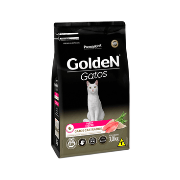Ração Golden Gatos Castrados Peixe