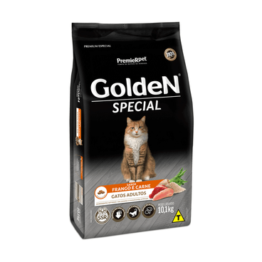 Ração Golden Special Gatos Adultos Frango e Carne