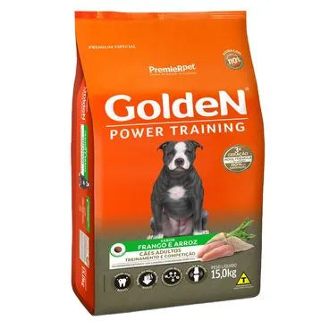 Ração Golden Power Training Cães Adultos Frango e Arroz