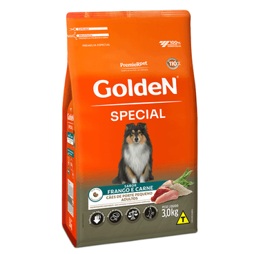 Ração Golden Special Raças Pequenas carne e frango